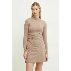 Abercrombie & Fitch rochie culoarea bej, mini, mulata, KI159-5142 imagine