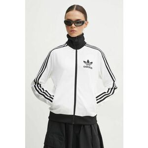 adidas Originals bluză Adicolor femei, culoarea alb, cu imprimeu, JC5806 imagine