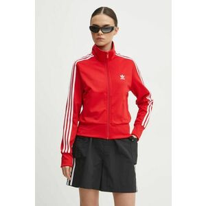 adidas Originals bluză Adicolor Classics Firebird femei, culoarea roșu, cu imprimeu, IR8079 imagine