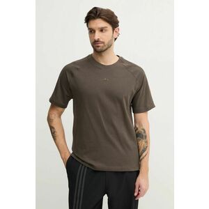 adidas Originals tricou din bumbac Essential bărbați, culoarea verde, uni, JD3276 imagine