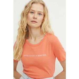 United Colors of Benetton tricou din bumbac femei, culoarea rosu, 3GA2E16A2 imagine