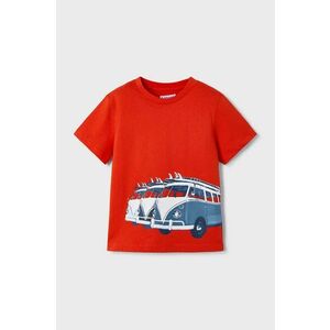 Mayoral tricou de bumbac pentru copii culoarea rosu, cu imprimeu, 3047 imagine