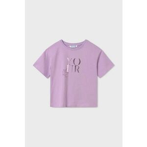 Mayoral tricou de bumbac pentru copii culoarea violet, 6024 imagine