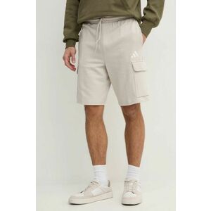 adidas pantaloni scurti Feelcozy barbati, culoarea bej, IN6084 imagine