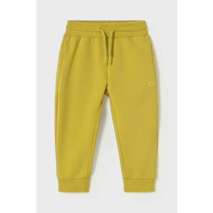 Mayoral pantaloni de trening pentru copii culoarea galben, neted, 711 imagine