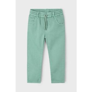 Mayoral pantaloni copii soft culoarea verde, neted, 3572 imagine