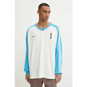 adidas Originals longsleeve JERSEY barbati, culoarea bej, modelator, JC8374 imagine