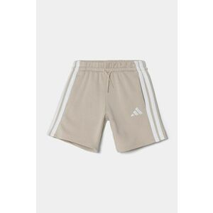 adidas pantaloni scurti copii culoarea bej, cu imprimeu, talie reglabila, JN8000 imagine