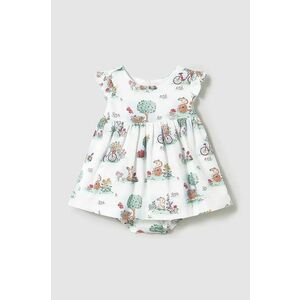 Mayoral Newborn rochie din bumbac pentru bebeluși culoarea alb, mini, evazati, 1869 imagine