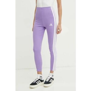 adidas colanti Essentials femei, culoarea violet, cu imprimeu, JE0074 imagine