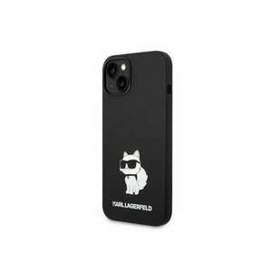 Husa de protectie Liquid Silicone Choupette NFT pentru iPhone 14 Plus - Negru imagine