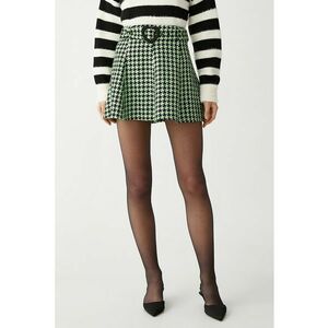 Fusta mini cu imprimeu houndstooth imagine