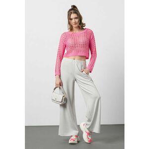 Pulover crop cu perforatii Ibiza imagine