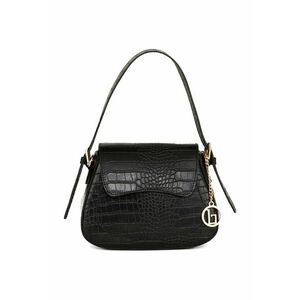 Geanta crossbody din piele cu aspect de piele de crocodil imagine