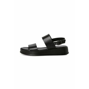 Sandale din piele ecologica cu talpa wedge imagine