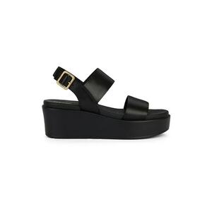 Sandale din piele cu talpa wedge imagine