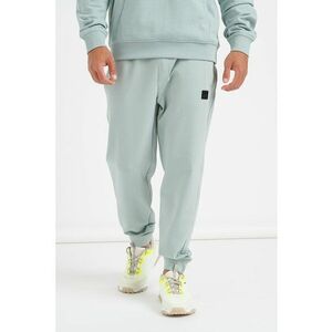 Pantaloni de trening cu snur de ajustare si croiala conica imagine