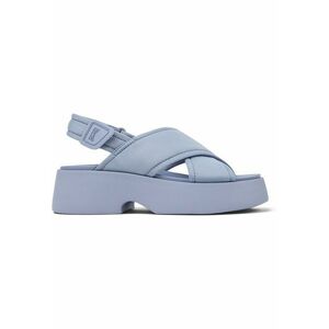 Sandale demi-wedge cu velcro 27215 Tasha imagine