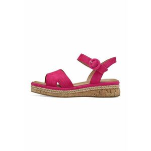 Sandale wedge de piele intoarsa imagine