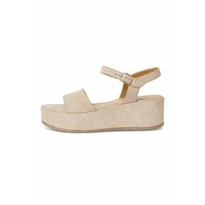 Sandale wedge din piele imagine