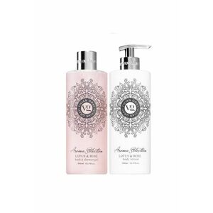 Set Lotiune de corp Aroma Selection Lotus & Rose - Unisex - 500 ml + Gel de dus - 500 ml imagine