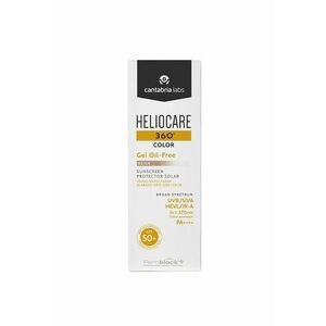 Gel oil-free cu pigmenti de colorare si efect matifiant Cantabria Heliocare 360º SPF50+ Beige - 50 ml imagine