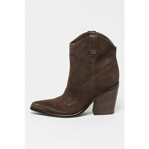 Botine cowboy de piele cu toc cubanez Jalella imagine