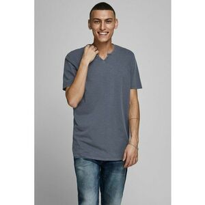 Tricou slim fit cu decolteu Henley Slipt imagine