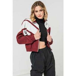 Jacheta crop de trening cu model colorblock imagine