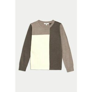 Pulover relaxed fit cu model colorblock imagine