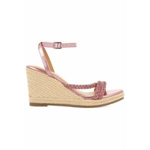 Sandale wedge cu garnituri de piele Menfi imagine