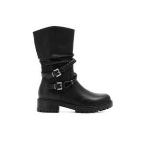 Botine dama - 590558811665340 - Piele ecologica - Negru imagine