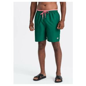 Ombre Clothing Pantaloni scurti pentru barbati Costume de baie Lisumbu verde inchis imagine