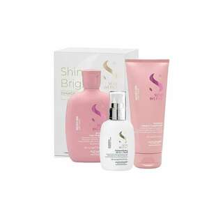 Set Semi Di Lino Moisture Nutritive Sampon - 250 ml + Balsam - 200 ml + Fluid pentru stralucire All-in-1 Diamond Illuminating - 125 ml imagine