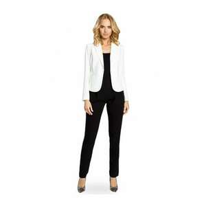 Blazer elegant Cu nasture - Poliester - Viscoza - Alb imagine