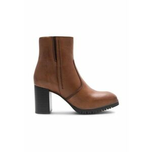 Botine dama - 590559 - Piele naturala - Maro - imagine