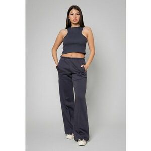 Set Lineea bustiera lunga si pantalon lung Grey Anthracite Gri cenusa imagine