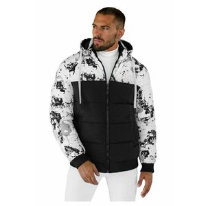 Geaca de iarna parka barbati alb-negru JS/31M5030/392Z imagine