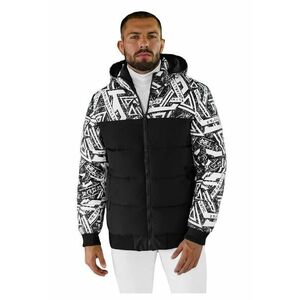 Geaca de iarna parka barbati neagra imagine