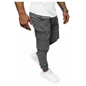 Pantaloni jogger pentru barbati gri O/G3043 imagine