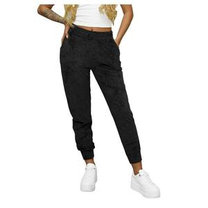 Pantaloni de trening din catifea femei JS/92K529 imagine