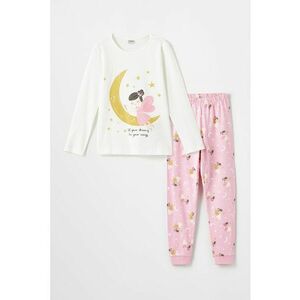 Pijama de bumbac cu imprimeu imagine