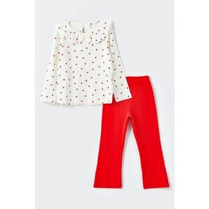 Set de pantaloni si bluza din amestec de bumbac - 2 Piese imagine