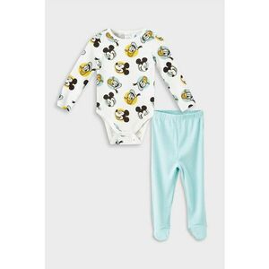 Set de pantaloni si body cu imprimeu Mickey Mouse - 2 Piese imagine