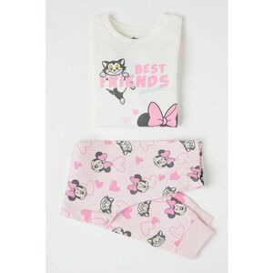 Pijama din bumbac cu imprimeu Minnie Mouse imagine