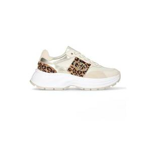 Pantofi sport din piele si material textil cu model animal print imagine