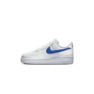 Pantofi sport - Nike Air Force 1 '07 Fl Hoops Royal Blue - Piele - Alb - imagine