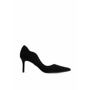 Pantofi dama model 1531 piele velur negru imagine