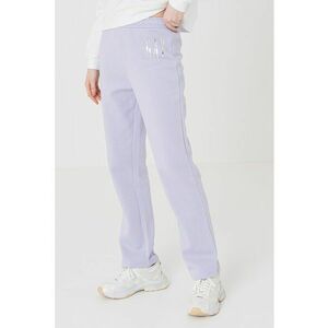 Pantaloni de trening din amestec de bumbac cu buzunare laterale imagine