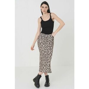 Fusta midi cu model animal print imagine